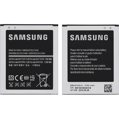 Samsung - Batterie d Origine Samsung EB535163LU pour Galaxy Grand/Plus/Neo (2100 mAh) Noir (1/4)