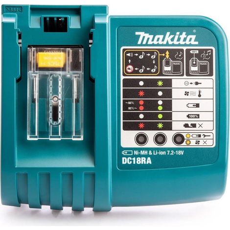 Makita DC18RA 18v 22min Intelligent FAST Lithium Battery Charger Blue DC18RC (1/5)