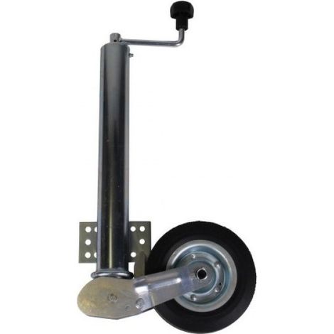 Imline – Roue jockey automatique Ø60 mm – Acier galvanisé – Charge 250 kg – Fixation compatible entraxes 10,5 cm et 7 cm – Hauteur 660 mm (1/2)