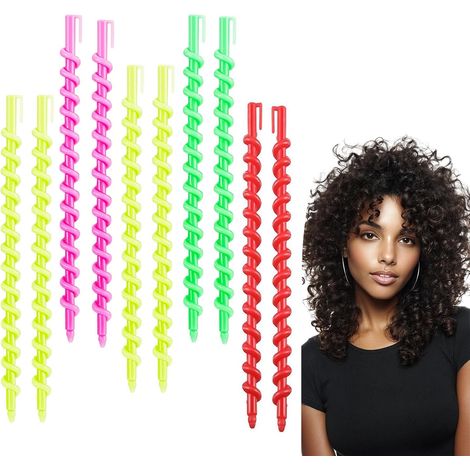 Kit de 112 bigoudis spiralés VinBee pour cheveux naturels, bigoudis permanents spiralés pour cheveux longs, bigoudis sans chaleur pour cheveux courts et longs, rouleaux de coiffure et kit de salon en (1/5)