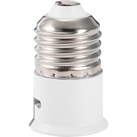 Adaptateur de douille E27 vers B22, résistant aux hautes températures, blanc (1/5)