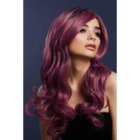 Fever Khloe Wig - True Blend -� Mauve - True Blend - Mauve - Long Wave - Centre Parting - 56cm/22in - 71096