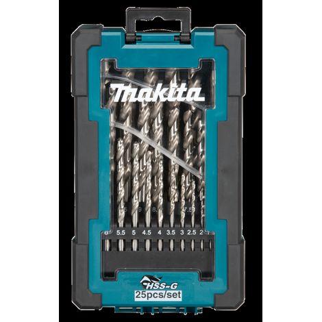 Jeu de forets en métal Makita D-67555 HSS-G 1-13 mm 25 unités