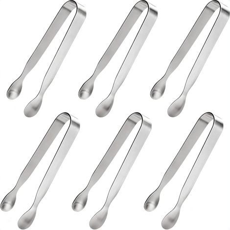 pinces à glaçons en acier inoxydable pour thé, café, bar (1/5)