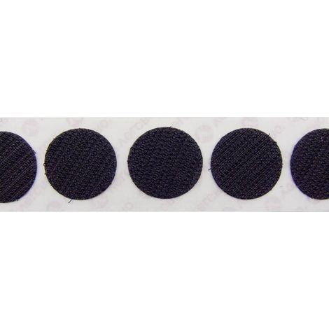 Velcro-r E28801933011425 pastillas auto-adhesivas negras 19 mm