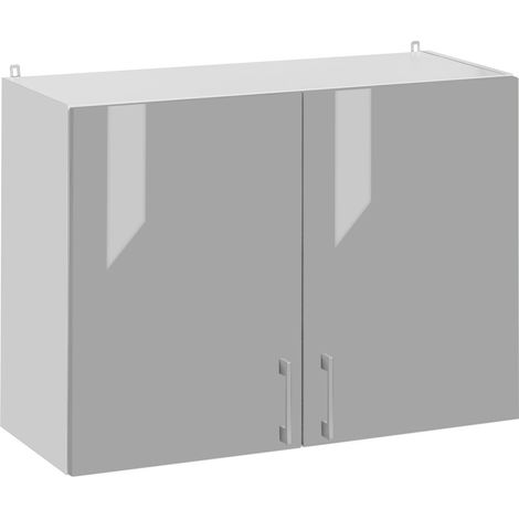 Mueble alto de cocina Eco L 60 con 2 puertas Gris Brillo (1/5)