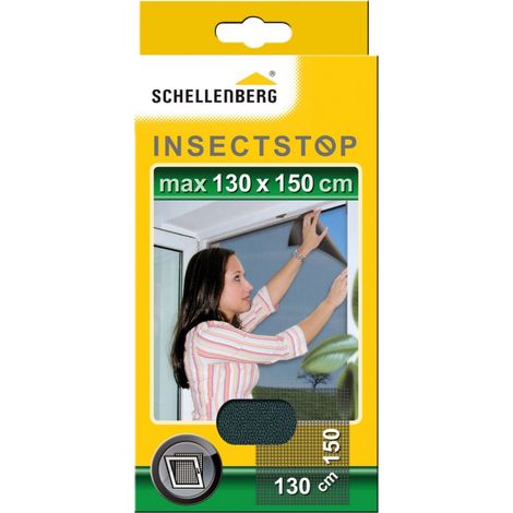 Schellenberg - Insektenschutzgitter mit Befestigung, 130x150cm anthrazit - 50715 (1/3)