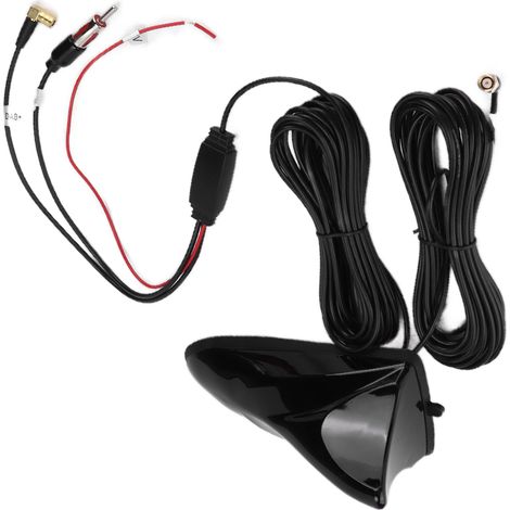 Antenne universelle en forme d'aileron de requin 470-860 MHz à fixation sur toit pour décodeur TV numérique de voiture (1/5)