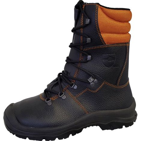 Car-Mel-Shoes Forstschutz-Lederstiefel S2 Größe 42 Stabilus Schnittschutzstief