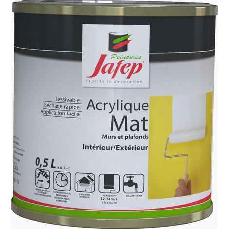 Peinture acrylique mat mauve Jafep 0,5 L (1/4)