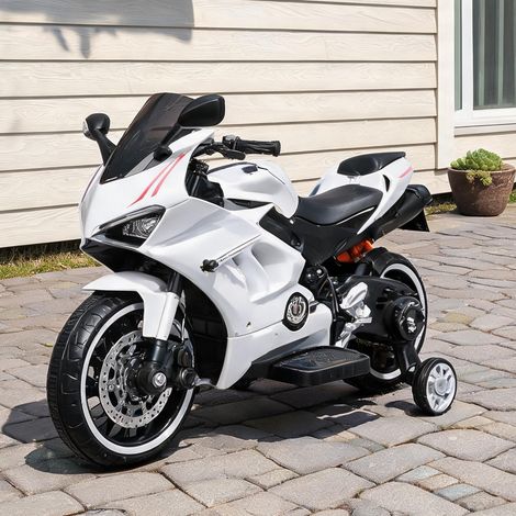 Moto électrique pour enfant blanc en PP 106,5 x 56 x 80 cm (1/5)