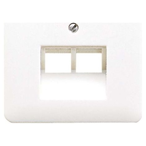 Jung Tapa para tomas de conexión IAE/UAE, 2 x 8 polos, termoplástico, Serie CD, blanco alpino CD 569-2 UA WW
