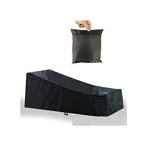 Wetterfeste Schutzhülle – Gartenliege – 200 x 70 x 40 x 75 cm (L x H x B) – Wasserdicht – 210D-Gartenabdeckung – Schwarz