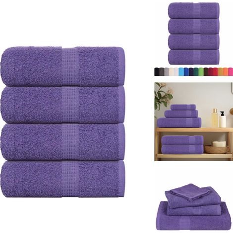 Seiftücher 4 Stk. Lila 30x30 cm 360 g/m² 100% Baumwolle - Seiftuch - Seiftücher - Tuch - Tücher (1/5)