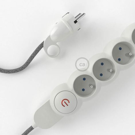Multipresa Creative Cables m1f4b03rn02 cavo lino 3 metri (1/3)