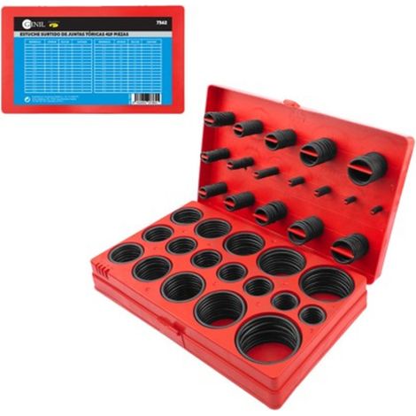 Coffret de joints toriques assortis 3-50 mm 419 pièces, GENIL. (1/5)
