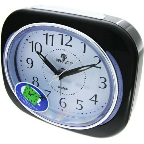 Quarz-Wecker SQ826SP-schwarz perfekt