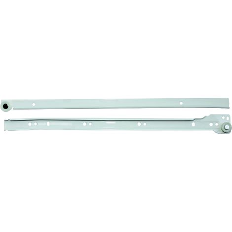 25 x GUIDA P/CASSETTI ACCIAIO 55 CM LACCATO BIANCO