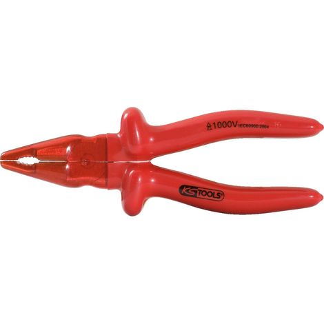 Kstools – Pince universelle 1000V 185 mm – Isolation haute qualité selon IEC 60900 – Acier spécial avec revêtement – Tête durcie par induction (1/2)