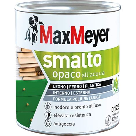 Vernis à l'eau polyuréthane mat blanc 0,125 l (1/3)
