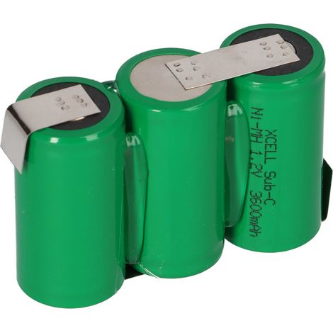 3er Reihe Akku Sub-C 3600mAh 3,6V NiMH mit Lötfahne (1/5)