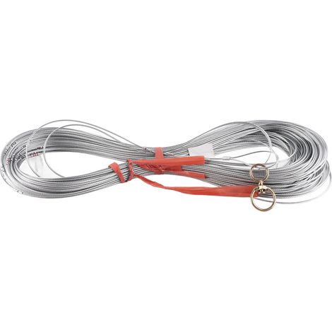 Câble de mesure en acier, flexible et robuste, avec échelle graduée, pour la construction de puits, 100 m / 328,1 pi (1/5)