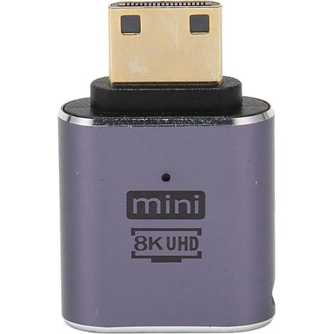 Connecteur d'interface multimédia haute définition de type C mâle vers femelle, adaptateur 8K 60 Hz 4K 120 Hz, avec voyants lumineux, adapté aux ordinateurs de bureau. (1/4)