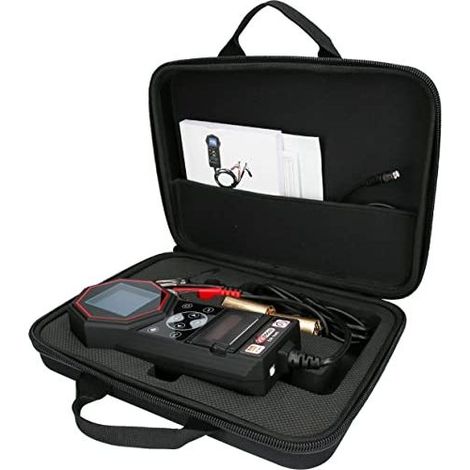 KS TOOLS 550.1649 Tester digitale per batterie 12V 24V con stampante integrata controllo stato batteria e sistema di carica colore Nero