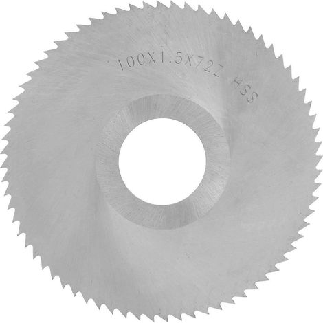 Kreissägeblatt, Trennscheibe, HSS-Fräswerkzeug, 100 x 1,5 x 27 x 72 Zähne