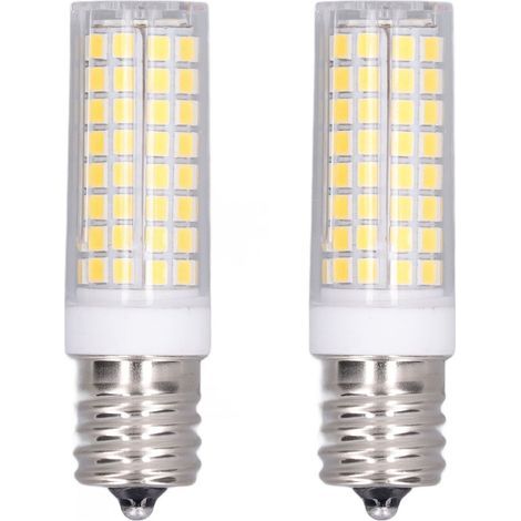 Ortviai Ampoule LED E17 10 W – Corniche Céramique 102 LED, Dimmable, Éclairage Naturel, 2 unités (1/5)