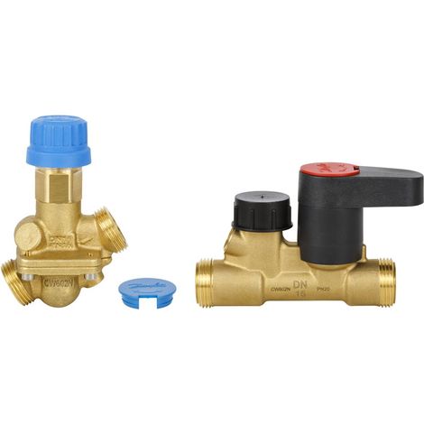 Danfoss Vanne combinée auto, AB-QM 20 Set mit MSV-S, G 1 A, 180-900 l/h, 003Z1243