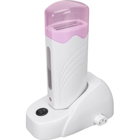 Kit de cire chaude portable avec socle chauffant, appareil d'épilation à rouleau, 220V prise UE, pour peau lisse à domicile ou en salon (1/5)