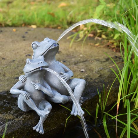 Teichfigur "Frosch-Paar", 28x18x30cm