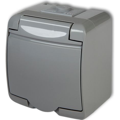 Prise simple junior avec/sans (cache-cendrier) cendrier IP54 10GHE-1