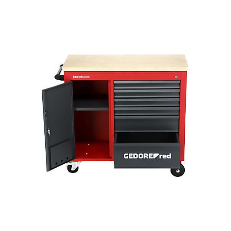 Carro de montaje Gedore Mechanic Plus rojo 6 cajones (1/5)