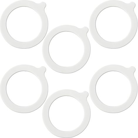 6 Pièces Rondelles, Joints de Bocal en Silicone Universelles (1/5)
