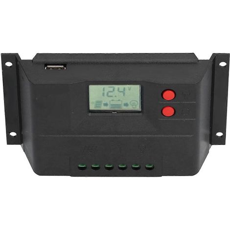 Solarladeregler 12V 24V Automatischer, langlebiger Schaltungsschutz LCD-Solarregler für den Heimgebrauch
