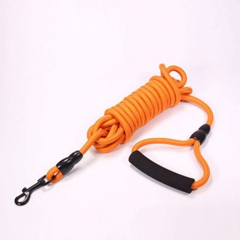 QAZQA Laisse de Dressage pour Chien 5 M,Longe pour Chien Laisse Longue pour Chien Avec Poignée en Mousse pour Petits Chiens de Taille Moyenne et Grande Natation, En cours,Camping (1/5)