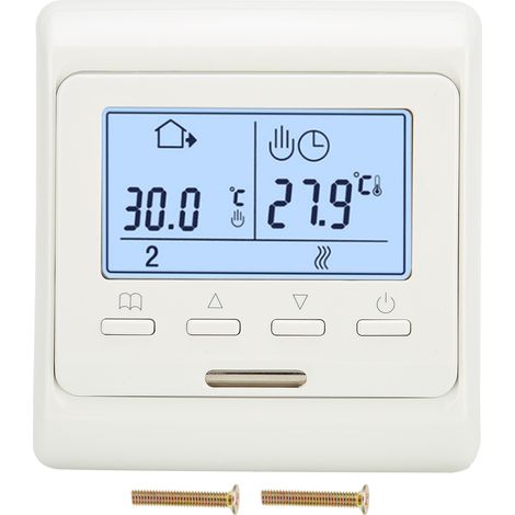 Thermostat mural AC180V-230V régulateur de température pour chauffage au sol et eau (1/5)