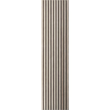 Pannello decorativo murale effetto legno rovere a listelli set 10 pezzi 120x30 per rivestimento interni - Divina Home