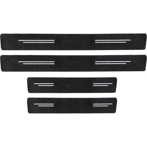 Bandes adhésives mignonnes pour seuils de portières de voiture, résistantes aux rayures, 4 modèles, 4 pièces (1/5)