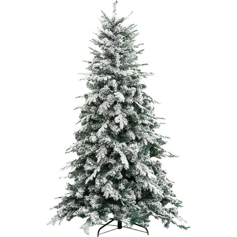 ALBERO DI NATALE INNEVATO 'ALASKA' h.180 cm - base 124 cm / 1366 rami