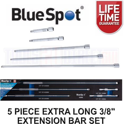 Blue Spot Tools 5 Piece Extra Long 3/8" Extension Bar Set (1/3)
