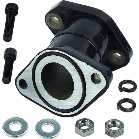 Collecteur d'admission de carburateur pour Yamaha Kodiak 400 1993-1998 Moto 4 YFM350ER 1987-1995 Big Bear 350 Kit de vis d'adaptateur de joint Collecteur d'admission de carburateur Boot xvs400 (1/5)