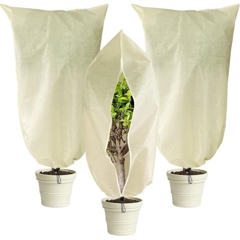 Kübelpflanzensack 3er Frostschutz 120x180 Zugband 1.2-1.8-3pcs (1/5)