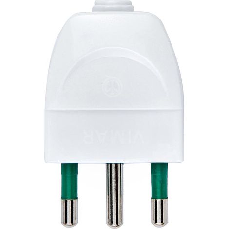 IMPERIA Spina Con Uscita Cavo Coassiale Bianco 16A