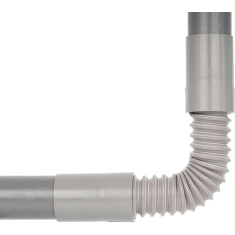 Ceta – Raccord multicoude extensible PVC évacuation Ø 40 mm – Longueur réglable 200-350 mm – Flexible jusqu'à 180° – Résistant aux acides