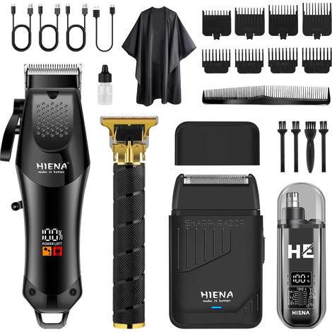 Tondeuse à cheveux pour homme, kit de toilettage sans fil 4 en 1 (1/5)