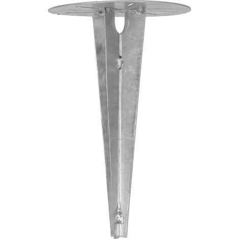 Base per lampada da giardino, fissaggio a terra, staffa di ancoraggio rotonda, 190 mm