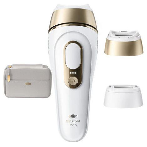 Braun Silk-expert Pro PL5210 IPL Luce pulsata intensa (IPL) Oro, Bianco